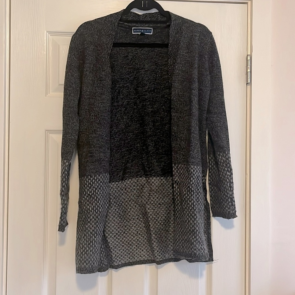 Long gray cardigan - small